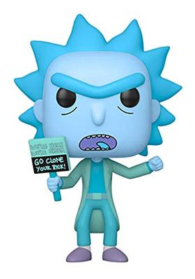 Funko Pop! Cartoons: Rick And Morty - Hologram Rick Clone 9 Cm