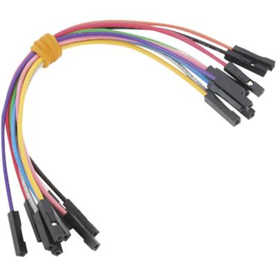 MikroElektronika MIKROE-511 Jumperkabel Raspberry Pi®, Banana Pi, Arduino [10x Draadbrug-bus - 10x Draadbrug-bus] 15.00 cm Bont