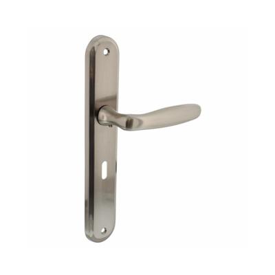 Intersteel Deurkruk Bjorn op schild sleutelgat 56mm - nikkel mat