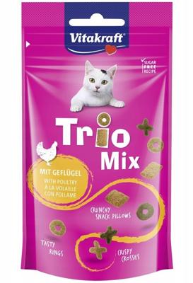 VITAKRAFT Trio Mix Poultry - Kattensnoepje - 60g