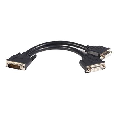 Startech DMSDVIDVI1 20cm LFH59 DMS-59 naar Dual DVI-D (DMS59 stekker, 2x DVI-D female aansluiting, dubbele kop) zwart