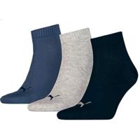 Puma Quarter sokken 3-pack Navy / Grey / Nightshadow Blue-43/46 - thumbnail