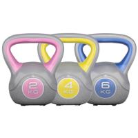 Voordeelset Kettlebells 2, 4 en 6 kg Kunststof Trendy - thumbnail
