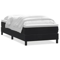 Boxspring met matras fluweel zwart 90x210 cm - thumbnail