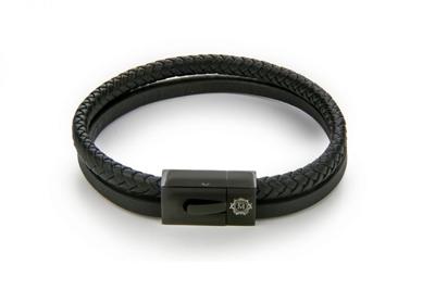 Monomen Men's Genuine Nappa Leather Bracelet MM10822BB Monomen Men's Genuine Nappa Leather Bracelet MM10822BB