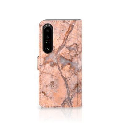 Sony Xperia 1 IV | Bookcase | Marmer Oranje