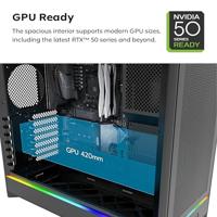 Jonsbo Midi-tower Gaming-behuizing, Behuizing, PC-behuizing Wit - thumbnail