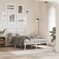 Hoofdbord 120 cm metaal wit - thumbnail