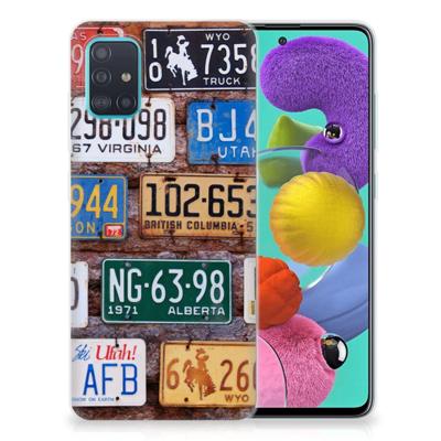 Samsung Galaxy A51 | Siliconen hoesje | met foto Kentekenplaten