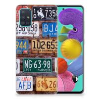 Samsung Galaxy A51 | Siliconen hoesje | met foto Kentekenplaten - thumbnail