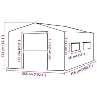 Kashoes vervangend (6,5025 m) 255x255x194 cm groen - thumbnail