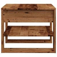Salontafel 55,5x55x45 cm bewerkt hout oud houtkleurig - thumbnail