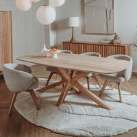 Tower Living Eettafel 'Crotone' Acaciahout, 180 x 100cm - thumbnail