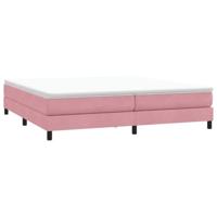 Boxspring zonder matras fluweel roze 200x210 cm - thumbnail
