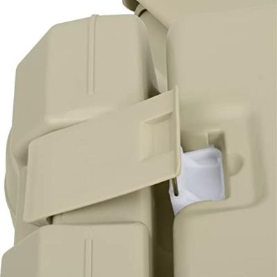 VidaXL Kampeertoilet- en wasbakset 10+10 en 20 l grijs