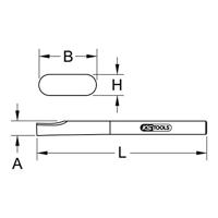 KS Tools 140.2162 Body-scheidingsbeitel, 300 mm - thumbnail