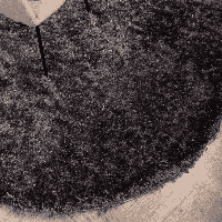 Nohr Rond Vloerkleed 'Kawanda' 200cm, kleur Donkergrijs - thumbnail