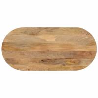 Tafelblad ovaal 140x50x2,5 cm massief mangohout - thumbnail
