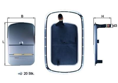 Hydraulische filter, automatische transmissie HX159KIT