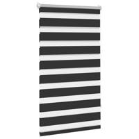 VidaXL Duo rolgordijn 70x120cm zwart - thumbnail