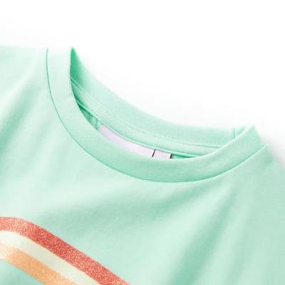 Kinderjurk met trekkoord 140 felgroen Kinderjurk met trekkoord 140 felgroen