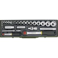 Proxxon Industrial 23020 Dopsleutelset Metrisch 1/4 (6.3 mm), 1/2 (12.5 mm) 27-delig - thumbnail