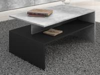 Salontafel BABEL beton/zwart - thumbnail