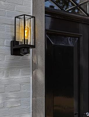 Buitenlamp camera Beveiliging &apos;Flair&apos; metaal glas zwart 32cm - thumbnail
