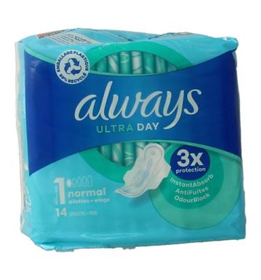 Maandverband ultra normaal plus 14 Stuks