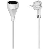 Hama 00223242 Stroom Verlengkabel Wit 3 m Platte uitvoering - thumbnail