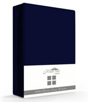 RoyalTextile - Hoeslaken Dubbel Jersey - Navy - 140 x 200/210/220 - thumbnail