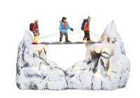 Hikers Across Ravine with LED Polyresin 30cm Santaville - Santaville - thumbnail