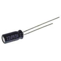 Panasonic ECA-1JM220 Elektrolytische condensator Radiaal bedraad 2 mm 22 µF 63 V 20 % (Ø) 5 mm 1 stuk(s) - thumbnail