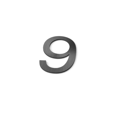 Nummer 9 Model: Huisnummer RVS Geroba - Geroba