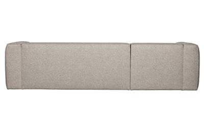 WOOOD Loungebank 'Bean' Links, Melange, kleur Lichtgrijs