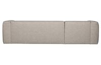 WOOOD Loungebank 'Bean' Links, Melange, kleur Lichtgrijs - thumbnail