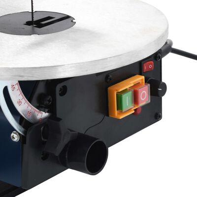 VidaXL Figuurzaagmachine elektrisch met voetpedaal en led-lampje 125 w