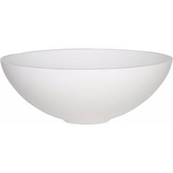 Ben Rodena ronde waskom Ø40x15cm mineraalmarmer mat wit