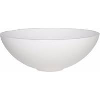 Ben Rodena ronde waskom Ø40x15cm mineraalmarmer mat wit - thumbnail