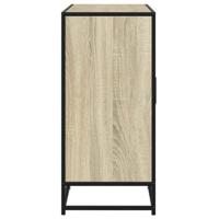 Dressoir 94x35x76 cm bewerkt hout sonoma eikenkleurig - thumbnail