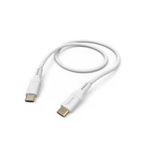 Hama Kabel Flexible USB 2.0 C stekker - USB C oplaadstekker (480 Mbit/s, nylon, 3A, verguld, 1,5 m) wit - thumbnail