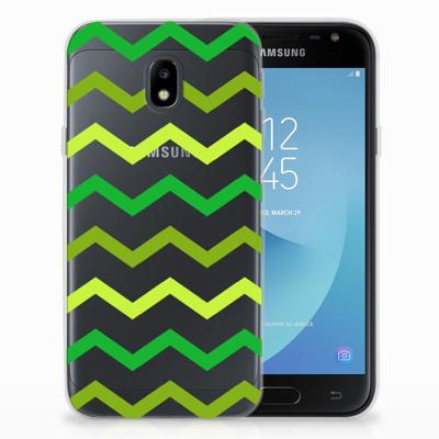 Samsung Galaxy J3 2017 | TPU bumper | Zigzag Groen