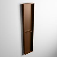 MONDIAZ EASY Nis 89,5x29,5cm in solid surface kleur Rust | Rust. 2 vakken geschikt voor in- of opbouw - thumbnail