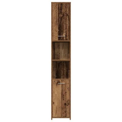 3-delige Badkamermeubelset bewerkt hout oud houtkleurig