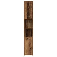 3-delige Badkamermeubelset bewerkt hout oud houtkleurig - thumbnail