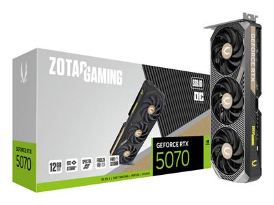 Zotac GAMING GeForce RTX 5070 SOLID OC NVIDIA 12 GB GDDR7 - thumbnail