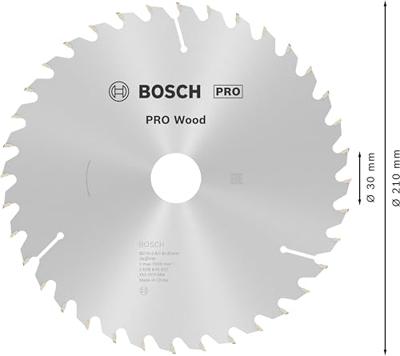 Bosch Accessories Optiline 2608640622 Hardmetaal-cirkelzaagblad 210 x 30 x 2.8 mm Aantal tanden: 36 1 stuk(s)