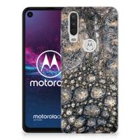 Motorola One Action TPU Hoesje Krokodillenprint - thumbnail