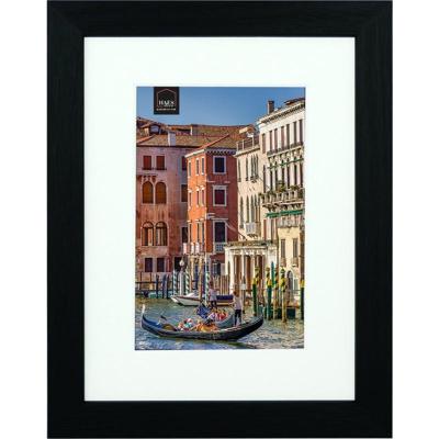 Haes Deco Houten Fotolijst met Passe-partout Venezia zwart voor 1 foto formaat 13x18 of 18x24 -SP12924