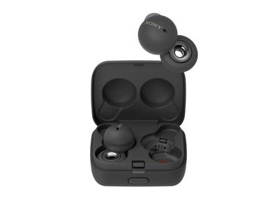 Sony LinkBuds Volledig draadloze oordopjes (tot 17,5 uur batterijduur met oplaadcase, geoptimaliseerd voor Voice Assistant, ingebouwde microfoon voor telefoongesprekken, Bluetooth) Zwart
